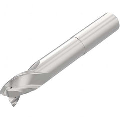 Niagara Cutter - 1/2", 3/4" LOC, 1/2" Shank Diam, 4" OAL, 3 Flute Solid Carbide Square End Mill - Americas Industrial Supply