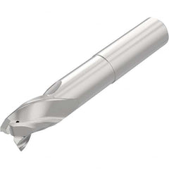 Niagara Cutter - 1/2", 3/4" LOC, 1/2" Shank Diam, 3-1/2" OAL, 3 Flute Solid Carbide Square End Mill - Americas Industrial Supply