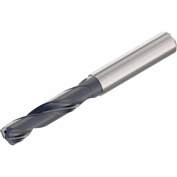 Seco - 4.2mm 140° Spiral Flute Solid Carbide Screw Machine Drill Bit - Americas Industrial Supply