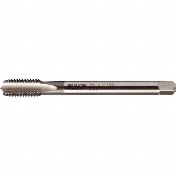 Emuge - 7/16-28 UNEF 2B 0 Flute Nitride Finish Cobalt Machine Tap - Americas Industrial Supply