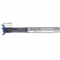 Emuge - M10x1.50 Metric 6H 0 Flute GLT-1 Finish Powdered Metal Spiral Point Tap - Americas Industrial Supply
