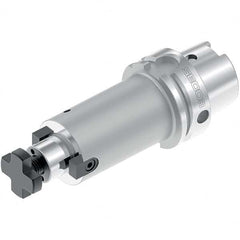 Shell Mill Holder: HSK100A, Taper Shank 124mm Projection Flange to Nose End, 58mm Nose Diam