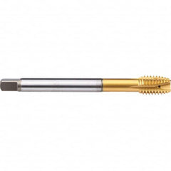 Emuge - M12x1.75 Metric 6G 0 Flute TiN Finish Cobalt Spiral Point Tap - Americas Industrial Supply