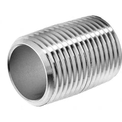 USA Sealing - 1-1/2 x 1-3/4" 6063 Aluminum Pipe Nipple - Americas Industrial Supply