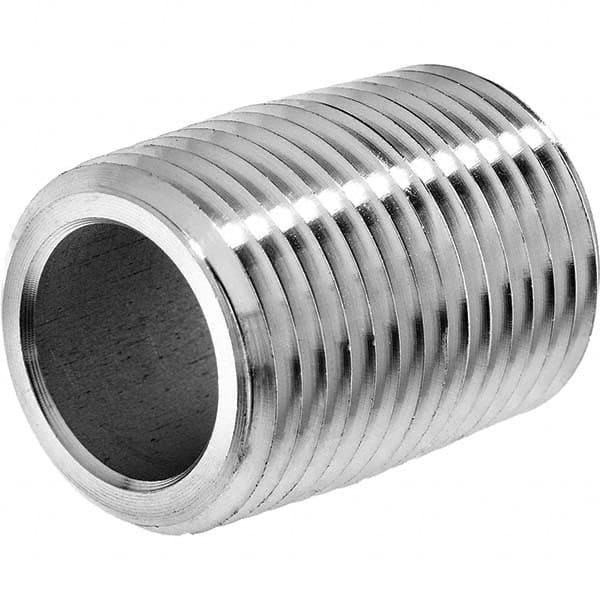 USA Sealing - 1/2 x 1.125" 316 Stainless Steel Pipe Nipple - Americas Industrial Supply