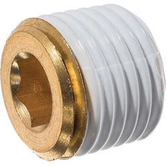 USA Sealing - 3/8" Brass Pipe Hex Socket Plug - Americas Industrial Supply