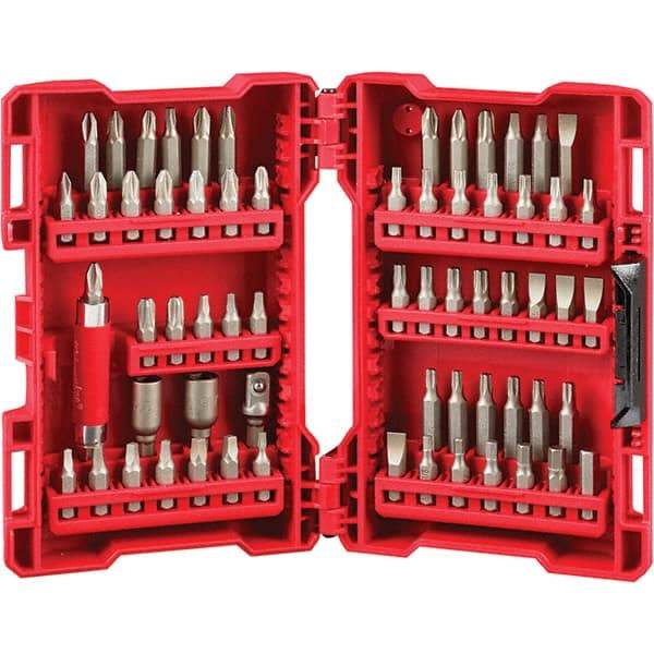 Milwaukee Tool - Power & Impact Screwdriver Bit Sets Point Type: Phillips, Slotted, Torx, Square Bit Type: Nut Driver Set; Screwdriver Bit Set - Americas Industrial Supply