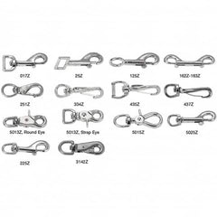 Campbell - 3-1/2" Long Bolt Snap - Nickel Plated with 3/8" Snap Opening - Americas Industrial Supply