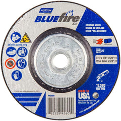 Norton - Depressed-Center Wheels Wheel Diameter (Inch): 4-1/2 Wheel Thickness (Inch): 1/4 - Americas Industrial Supply