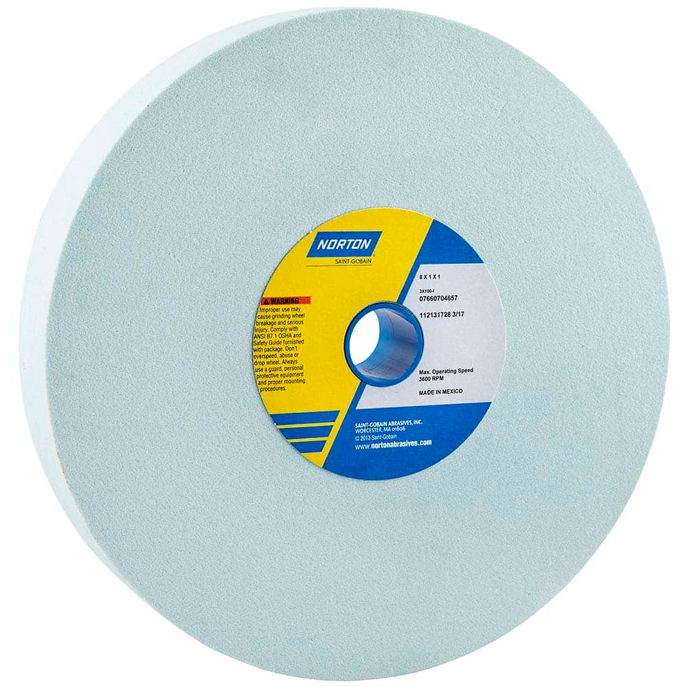 Norton - Bench & Pedestal Grinding Wheels Wheel Diameter (Inch): 8 Hole Size (Inch): 1 - Americas Industrial Supply