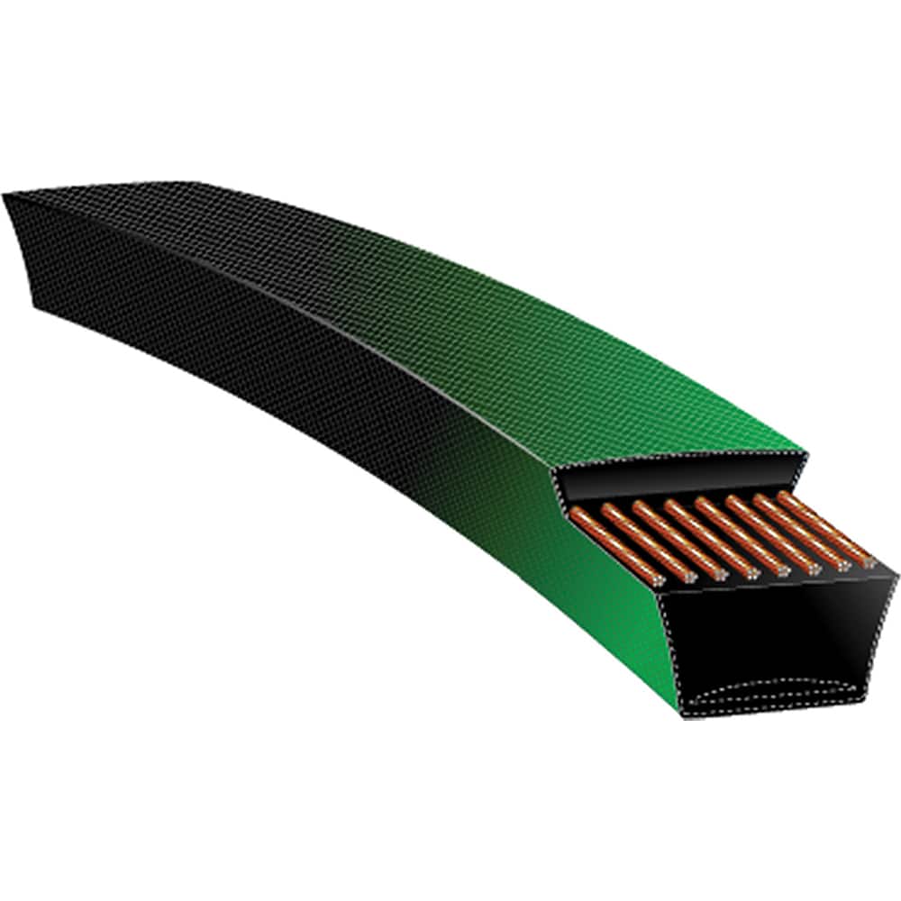 V Belt: Section 5L, 17 mm Belt Width 14 mm Pitch, 190 Teeth, Urethane, Green, 14MGT-2660-37 Belt Number