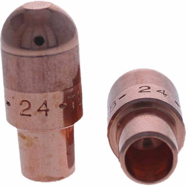 Tuffaloy - Spot Welder Tips For Use With: 4RW Cap Taper Electrode Holder Type: Male Cap B Nose (Dome) - Americas Industrial Supply