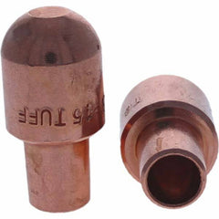 Tuffaloy - Spot Welder Tips For Use With: 5RW Cap Taper Electrode Holder Type: Male Cap B Nose (Dome) - Americas Industrial Supply
