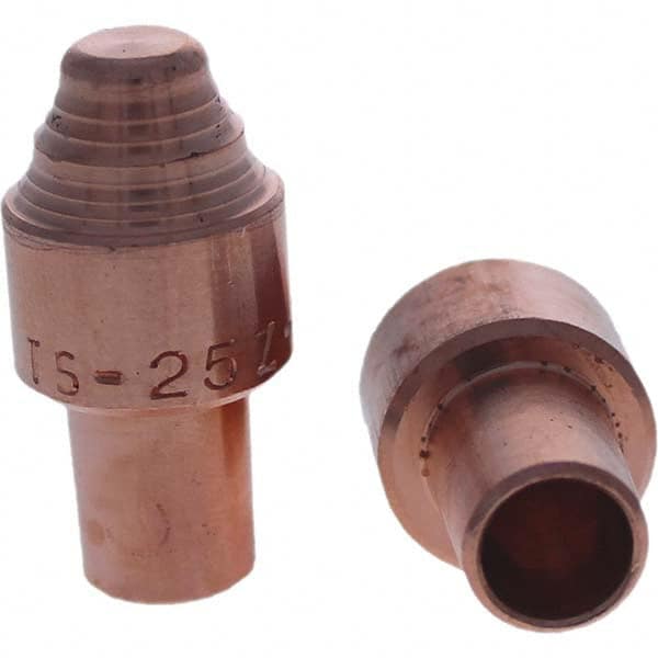 Tuffaloy - Spot Welder Tips For Use With: 5RW Cap Taper Electrode Holder Type: Male Cap S Nose - Americas Industrial Supply