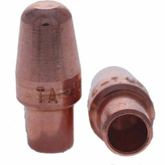Tuffaloy - Spot Welder Tips For Use With: 4RW Cap Taper Electrode Holder Type: Male Cap A Nose (Pointed) - Americas Industrial Supply