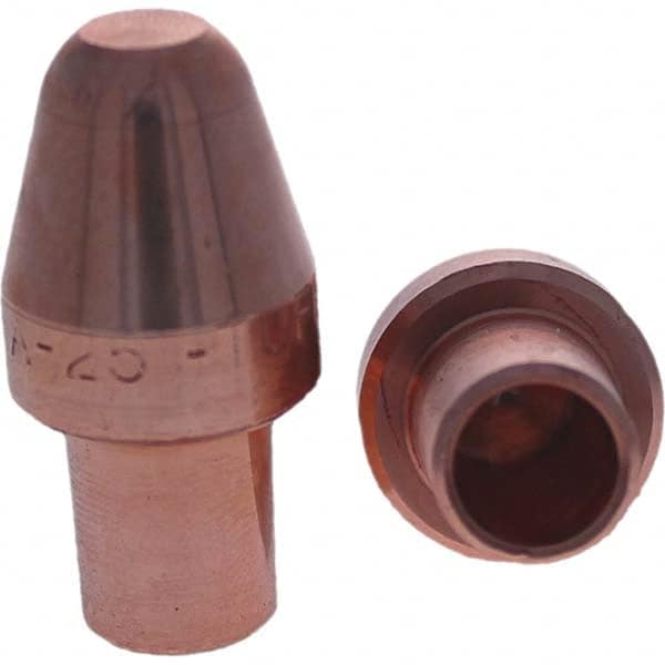 Tuffaloy - Spot Welder Tips For Use With: 5RW Cap Taper Electrode Holder Type: Male Cap A Nose (Pointed) - Americas Industrial Supply