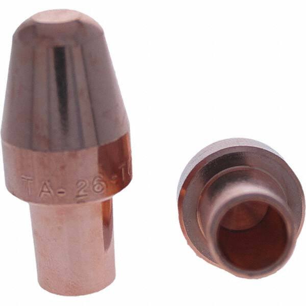 Tuffaloy - Spot Welder Tips For Use With: 6RW Cap Taper Electrode Holder Type: Male Cap A Nose (Pointed) - Americas Industrial Supply