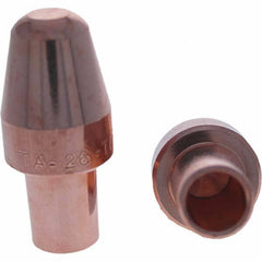Tuffaloy - Spot Welder Tips For Use With: 6RW Cap Taper Electrode Holder Type: Male Cap A Nose (Pointed) - Americas Industrial Supply