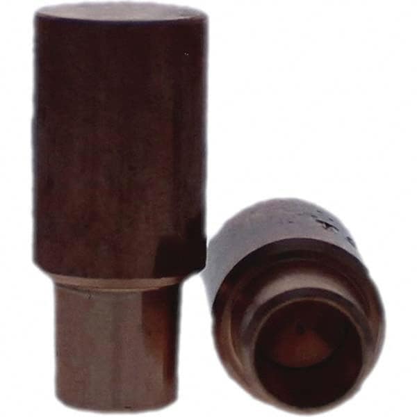 Tuffaloy - Spot Welder Tips For Use With: 4RW Cap Taper Electrode Holder Type: Male Cap C Nose (Flat) - Americas Industrial Supply