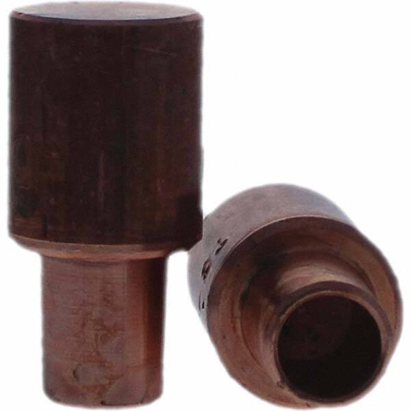 Tuffaloy - Spot Welder Tips For Use With: 5RW Cap Taper Electrode Holder Type: Male Cap C Nose (Flat) - Americas Industrial Supply