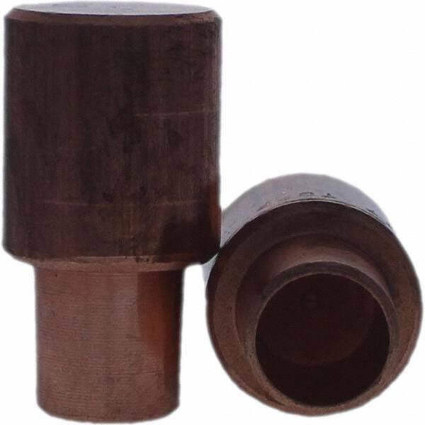 Tuffaloy - Spot Welder Tips For Use With: 7RW Cap Taper Electrode Holder Type: Male Cap C Nose (Flat) - Americas Industrial Supply