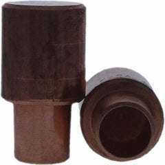 Tuffaloy - Spot Welder Tips For Use With: 7RW Cap Taper Electrode Holder Type: Male Cap C Nose (Flat) - Americas Industrial Supply