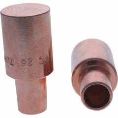 Tuffaloy - Spot Welder Tips For Use With: 6RW Cap Taper Electrode Holder Type: Male Cap C Nose (Flat) - Americas Industrial Supply