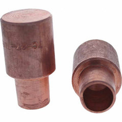 Tuffaloy - Spot Welder Tips For Use With: 7RW Cap Taper Electrode Holder Type: Male Cap C Nose (Flat) - Americas Industrial Supply