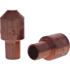 Tuffaloy - Spot Welder Tips For Use With: 5RW Cap Taper Electrode Holder Type: Male Cap E Nose (Truncated) - Americas Industrial Supply