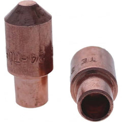 Tuffaloy - Spot Welder Tips For Use With: 4RW Cap Taper Electrode Holder Type: Male Cap E Nose (Truncated) - Americas Industrial Supply