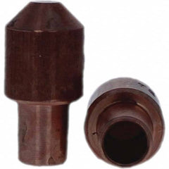 Tuffaloy - Spot Welder Tips For Use With: 7RW Cap Taper Electrode Holder Type: Male Cap E Nose (Truncated) - Americas Industrial Supply