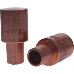 Tuffaloy - Spot Welder Tips For Use With: 5RW Cap Taper Electrode Holder Type: Male Cap F Nose (Radius) - Americas Industrial Supply