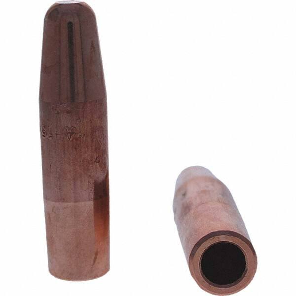 Tuffaloy - Spot Welder Tips For Use With: 5RW Electrode Holder Type: Straight Tip A Nose (Pointed) - Americas Industrial Supply