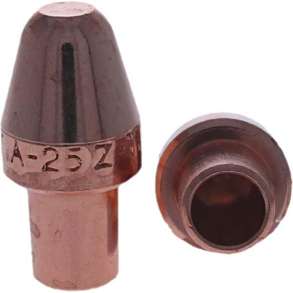 Tuffaloy - Spot Welder Tips For Use With: 5RW Cap Taper Electrode Holder Type: Male Cap A Nose (Pointed) - Americas Industrial Supply