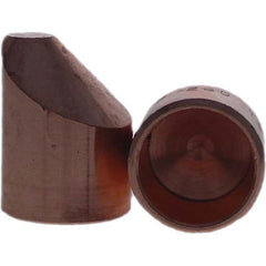 Tuffaloy - Spot Welder Tips For Use With: 6RW Cap Taper Electrode Holder Type: Female Cap D Nose (Offset) - Americas Industrial Supply