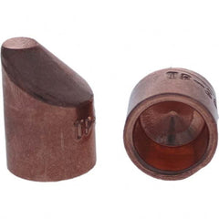 Tuffaloy - Spot Welder Tips For Use With: 5RW Cap Taper Electrode Holder Type: Female Cap D Nose (Offset) - Americas Industrial Supply