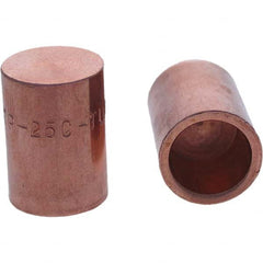 Tuffaloy - Spot Welder Tips For Use With: 5RW Cap Taper Electrode Holder Type: Female Cap C Nose (Flat) - Americas Industrial Supply