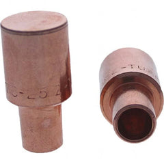 Tuffaloy - Spot Welder Tips For Use With: 5RW Cap Taper Electrode Holder Type: Male Cap C Nose (Flat) - Americas Industrial Supply