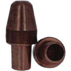 Tuffaloy - Spot Welder Tips For Use With: 6RW Cap Taper Electrode Holder Type: Male Cap A Nose (Pointed) - Americas Industrial Supply