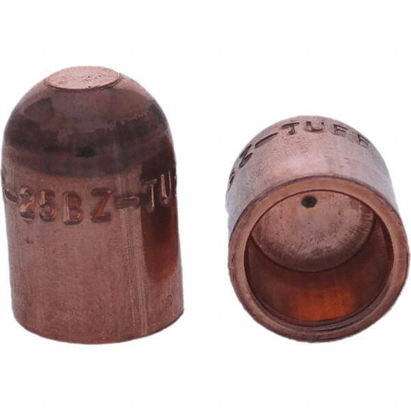 Tuffaloy - Spot Welder Tips For Use With: 5RW Cap Taper Electrode Holder Type: Female Cap B Nose (Dome) - Americas Industrial Supply