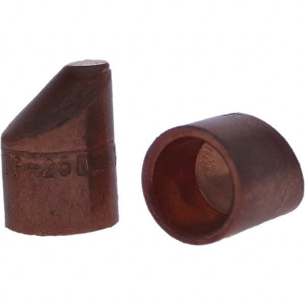 Tuffaloy - Spot Welder Tips For Use With: 5RW Cap Taper Electrode Holder Type: Female Cap D Nose (Offset) - Americas Industrial Supply