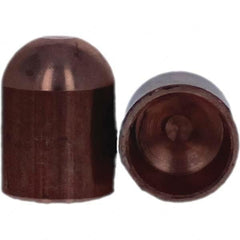 Tuffaloy - Spot Welder Tips For Use With: 6RW Cap Taper Electrode Holder Type: Female Cap B Nose (Dome) - Americas Industrial Supply