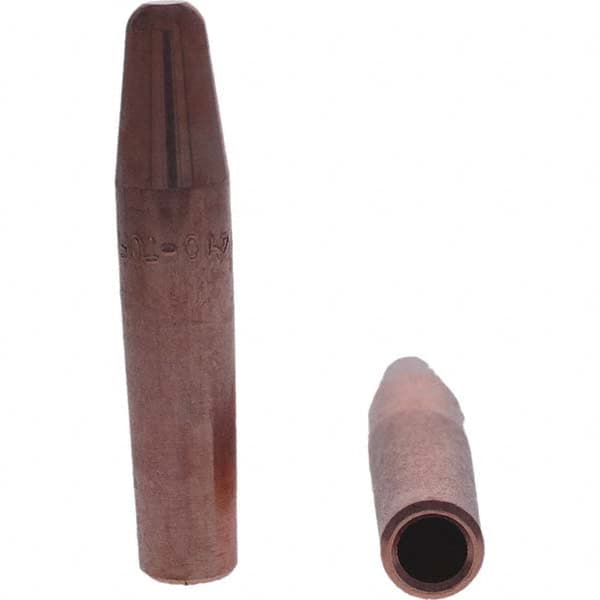 Tuffaloy - Spot Welder Tips For Use With: 4RW Electrode Holder Type: Straight Tip A Nose (Pointed) - Americas Industrial Supply