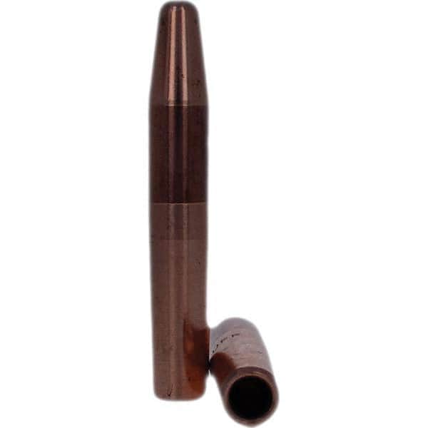 Tuffaloy - Spot Welder Tips For Use With: 4RW Electrode Holder Type: Straight Tip A Nose (Pointed) - Americas Industrial Supply