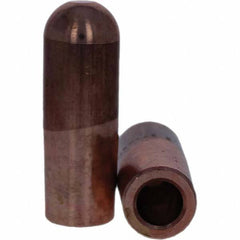 Tuffaloy - Spot Welder Tips For Use With: 7RW Electrode Holder Type: Straight Tip B Nose (Dome) - Americas Industrial Supply