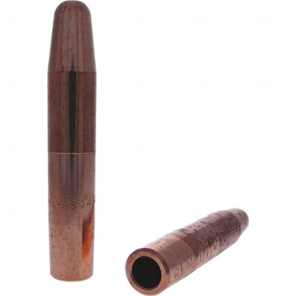Tuffaloy - Spot Welder Tips For Use With: 5RW Electrode Holder Type: Straight Tip A Nose (Pointed) - Americas Industrial Supply