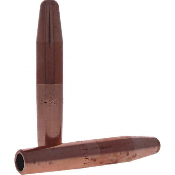 Tuffaloy - Spot Welder Tips For Use With: 4RW Electrode Holder Type: Straight Tip A Nose (Pointed) - Americas Industrial Supply