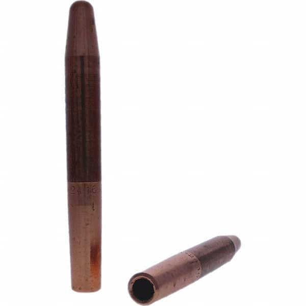 Tuffaloy - Spot Welder Tips For Use With: 4RW Electrode Holder Type: Straight Tip A Nose (Pointed) - Americas Industrial Supply