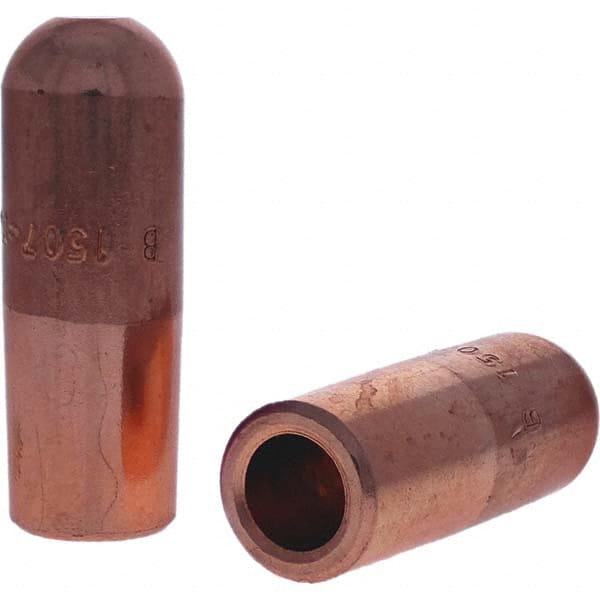 Tuffaloy - Spot Welder Tips For Use With: 5RW Electrode Holder Type: Straight Tip B Nose (Dome) - Americas Industrial Supply