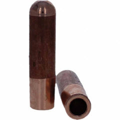 Tuffaloy - Spot Welder Tips For Use With: 5RW Electrode Holder Type: Straight Tip B Nose (Dome) - Americas Industrial Supply